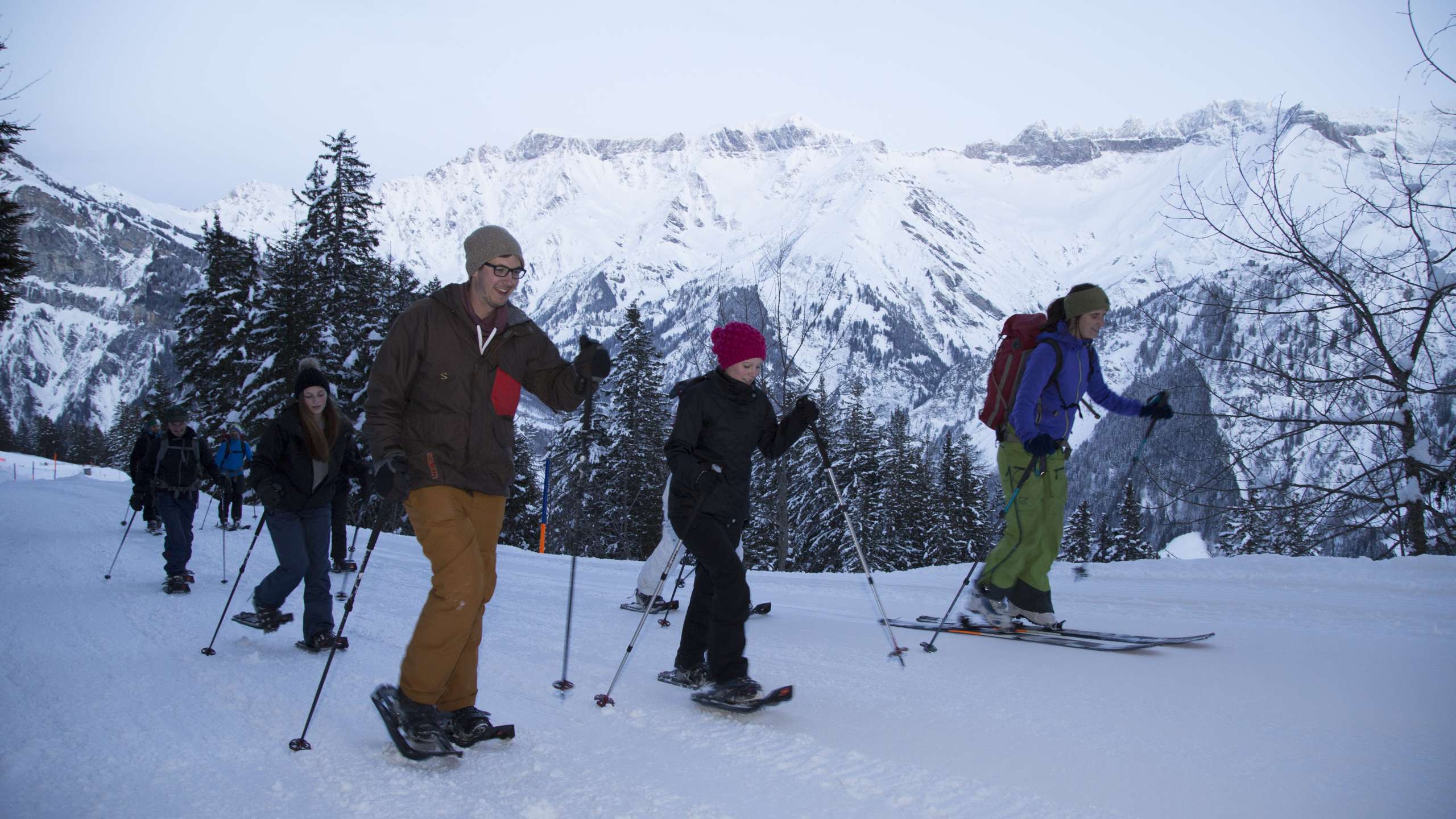 Schneeschuhwanderung zur Munggä Hüttä (inkl. Schneeschuhmiete)